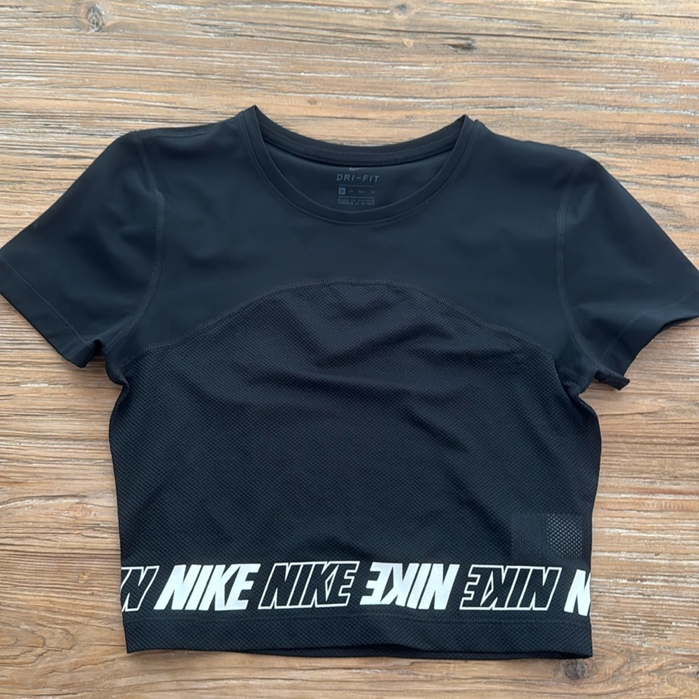 Nike Black Crop Top